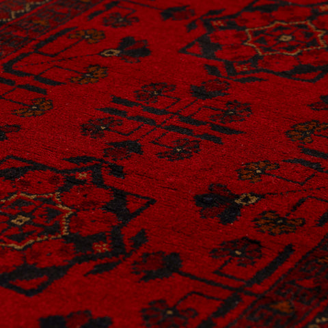 Handmade Afghan Khal Mohammadi short runner - 309786