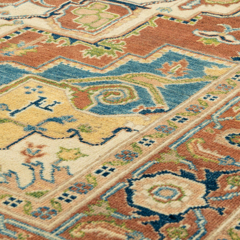 Handmade Afghan Heriz rug - 309822