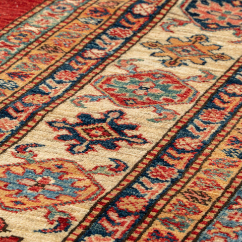 Handmade fine Afghan Kazak carpet - 309835