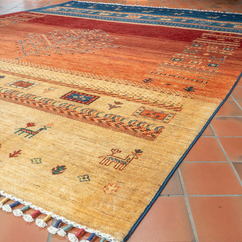 Handmade fine Afghan Loribaft carpet - 309870