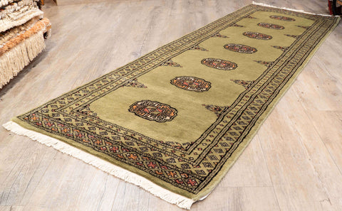 Handmade Pakistan Bokhara short runner - 309922