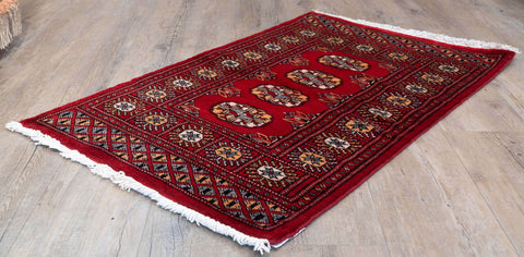 Handmade Pakistan Bokhara rug - 309961