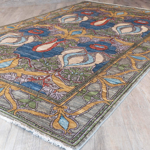 Handmade Arts and Craft Afghan rug - 310003