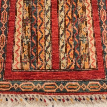 Handmade Afghan Kharjeen short runner - ENR310042