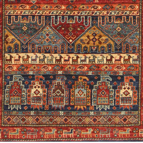 Handmade fine Afghan Aryana rug - ENR310050