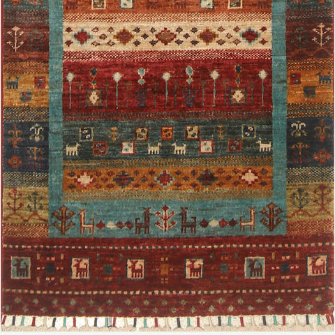 Handmade Afghan Loribaft runner- ENR310061