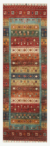 Handmade Afghan Loribaft short runner - ENR310062