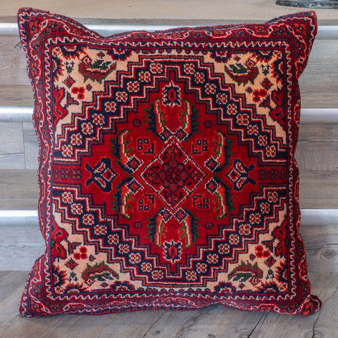 Handmade Afghan Kunduz Pile Cushion - 310274