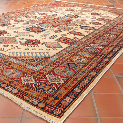 Handmade fine Afghan Kazak rug - 310328