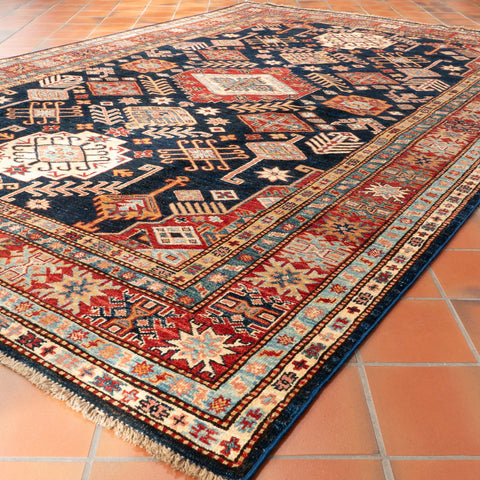 Handmade fine Afghan Kazak rug - 310330