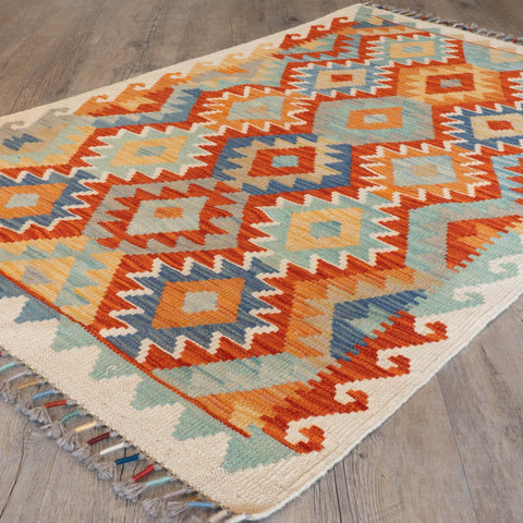 Handmade Afghan Kilim - 310357