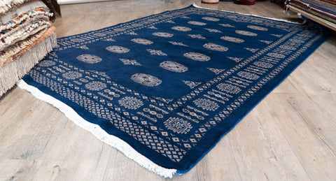 Handmade Pakistan Bokhara rug - 310384
