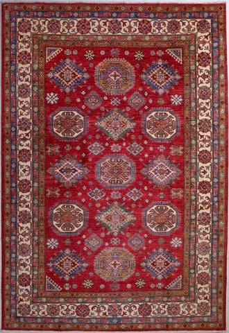 Handmade fine Afghan Kazak rug - 310465