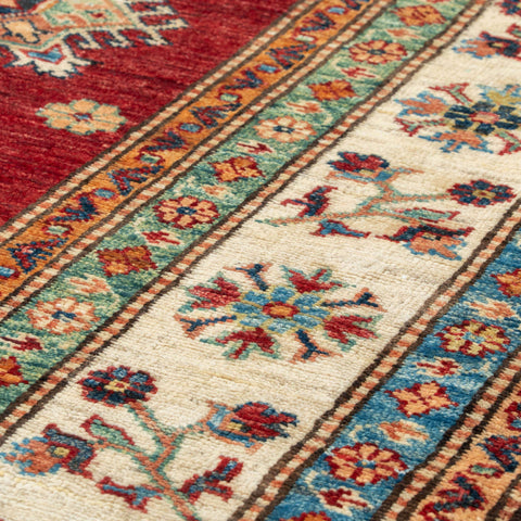 Handmade fine Afghan Kazak carpet - 310467