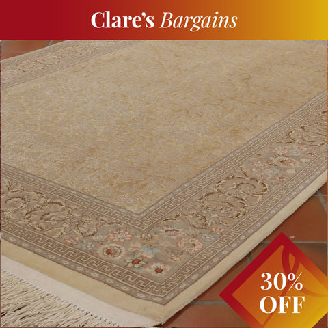 Fine part silk handmade Oriental Isfahan rug - CB262510