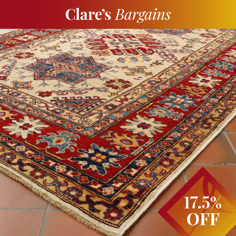 Handmade Afghan Kazak rug - CB307780