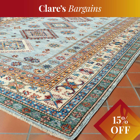 Handmade fine Afghan Kazak rug - CB309227