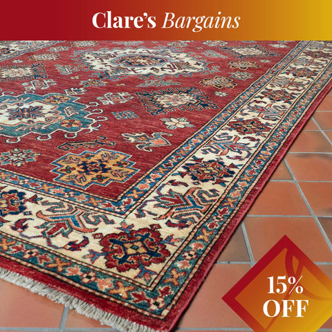 Handmade fine Afghan Kazak rug - CB309228