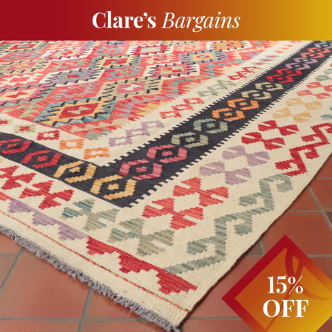Handmade oversize Afghan Kilim - CB309410
