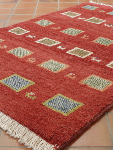 Handmade Persian Gabbeh rug - TR309009