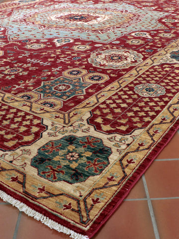 Fine handmade Afghan Mamluk carpet - 284615