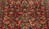 The wondrous floral patterning present throughout the rug can be greatly appreciated when studying this central image.