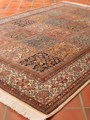 Fine handmade Kashmir silk rug - 295348