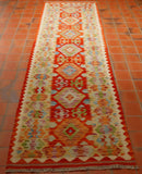 Handmade Afghan Kilim runner - 295661