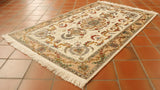 Fine handmade Persian part silk Tabriz rug - 306300