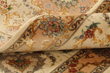 Fine handmade Persian part silk Tabriz rug - 306300