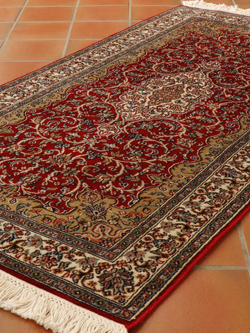 Fine handmade Kashmir silk rug - 306349