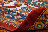 Fine handmade Afghan Kazak carpet - 306621