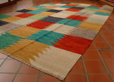 Handmade Modern Afghan Kilim - 306892