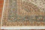 Fine handmade Kashmir silk carpet - 307297