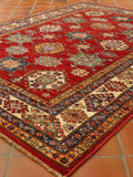 Handmade Afghan Kazak rug - 307569
