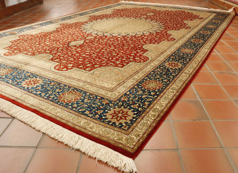 Extra fine handmade Oriental Qum carpet - 307656