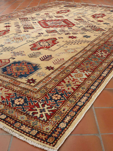 Extra fine handmade Afghan Kazak rug - 307788
