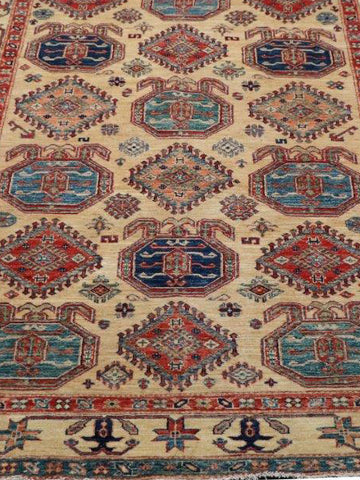 Handmade fine Afghan Kazak rug  - ENR307880