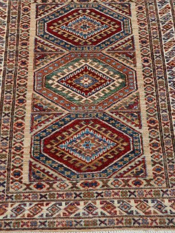 Fine handmade Afghan Kazak rug - ENR307892