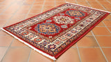 Fine handmade Afghan Kazak rug - 307901