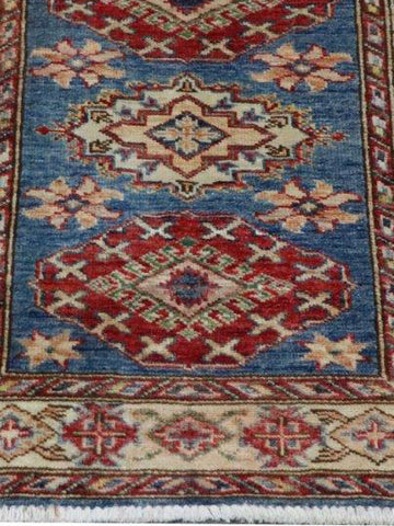 Handmade fine Afghan Kazak rug - ENR307903