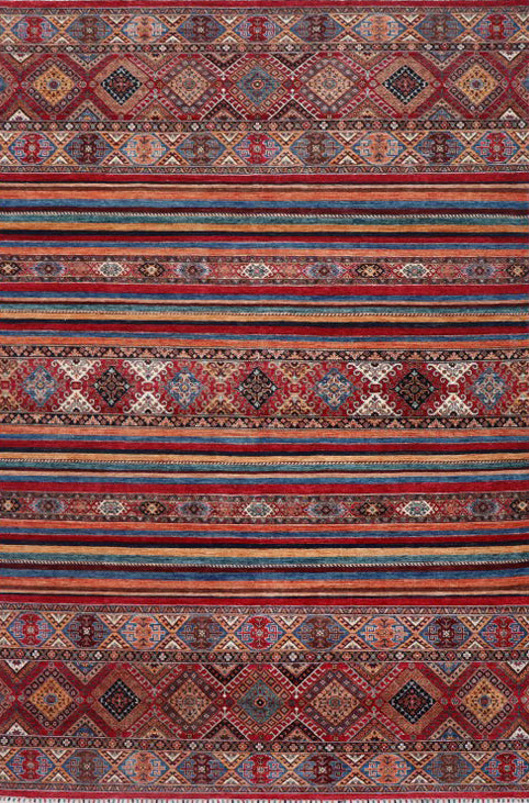 Handmade Afghan Kharjeen rug - ENR308086