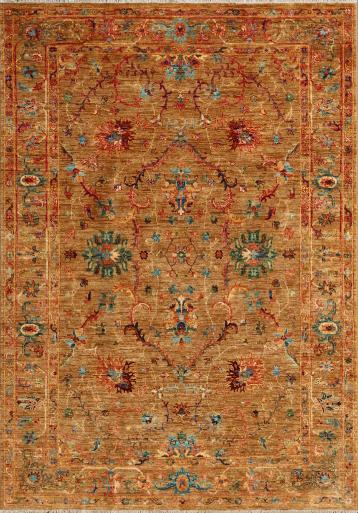 Handmade Modern Afghan Ziegler rug - ENR308238