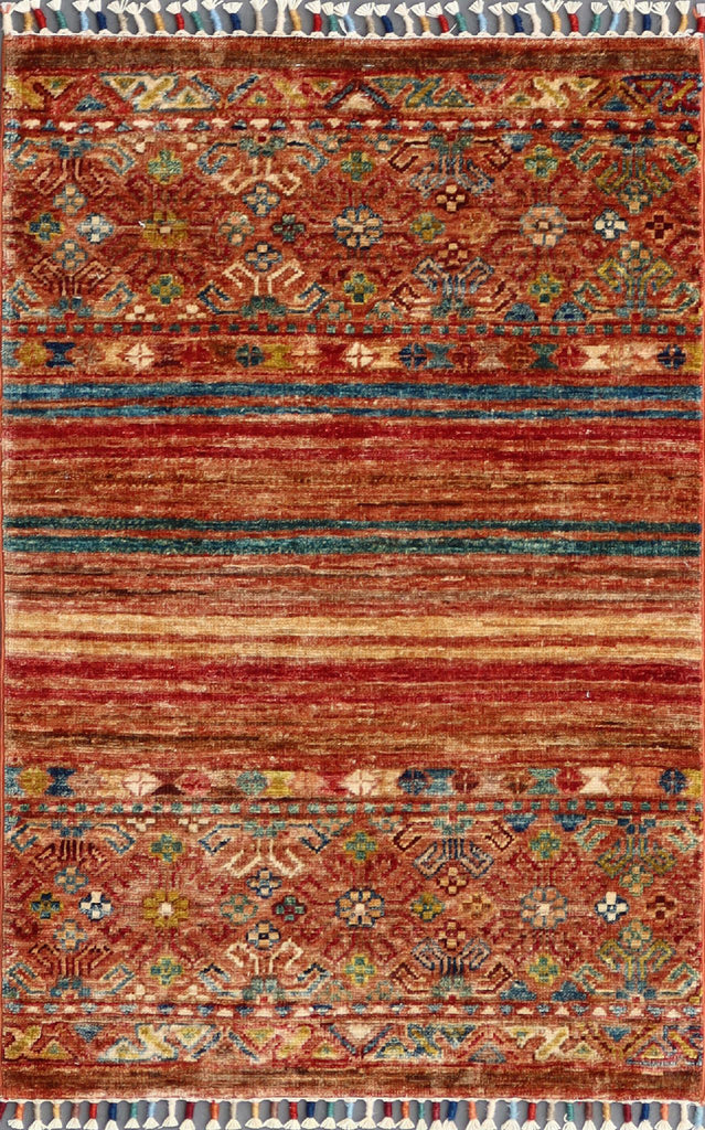 Handmade Afghan Samarkand rug - ENR308291