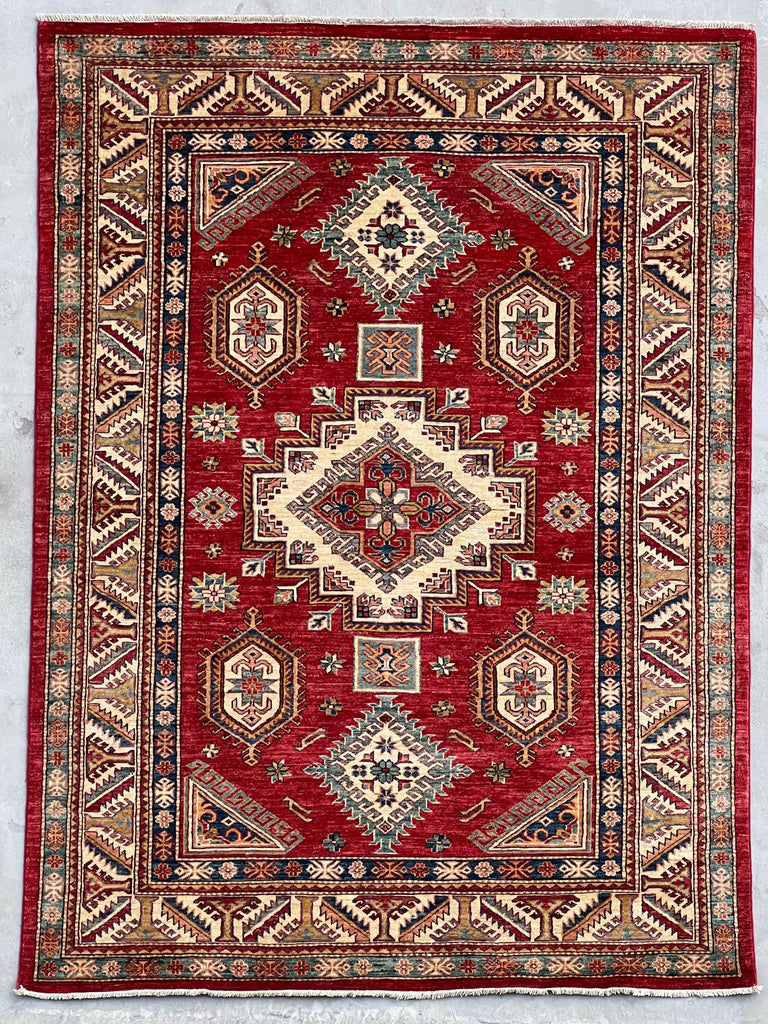 Handmade fine Afghan Kazak rug - ENR308327