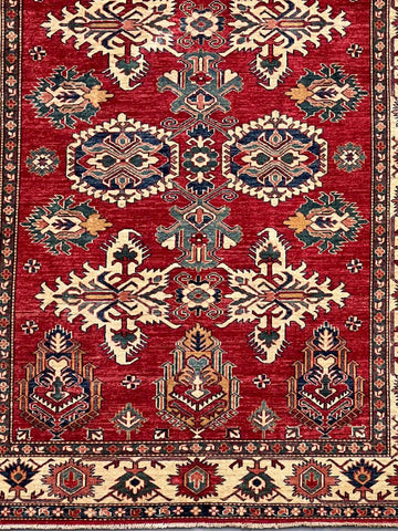 Handmade fine Afghan Kazak rug - ENR308328