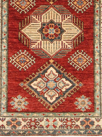 Handmade fine Afghan Kazak rug - ENR308426
