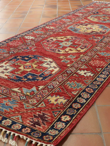 Handmade Fine Afghan Ersari runner - 308429