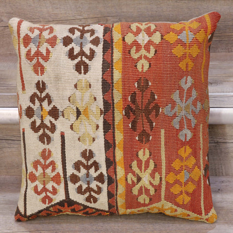 Small Handmade Turkish kilim cushion - 308552