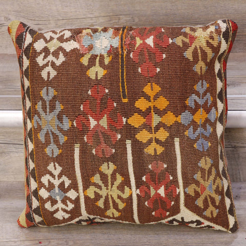 Small Handmade Turkish kilim cushion - 308555